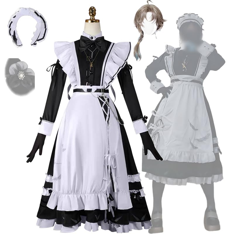 叶 メイド服 コスプレ （衣装＋未セット新品ウィッグ） Amazon.co.jp: [PWPCOS]叶 メイド服 コスプレ 衣装 新衣装 葉かなえ